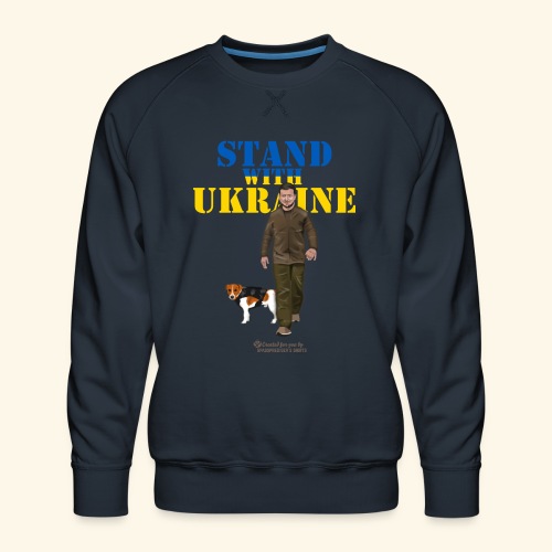 Ukraine Zelensky Patron Stand with Ukraine - Männer Premium Pullover