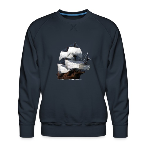 Segelschiff - Männer Premium Pullover