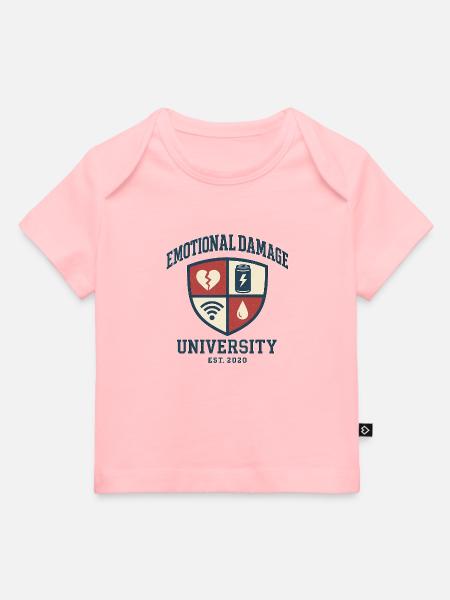 Emotional Damage University - Baby Premium Organic T-Shirt - Rosa