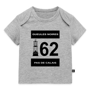 62 pas de calais - T-shirt Premium bébé bio - gris chiné - Devant