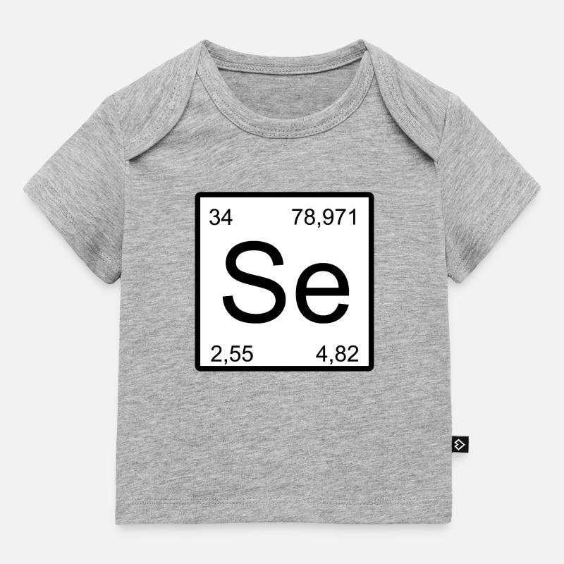 Conception d’éléments en sélénium se – Esthétique chimique - T-shirt Premium bébé bio - gris chiné