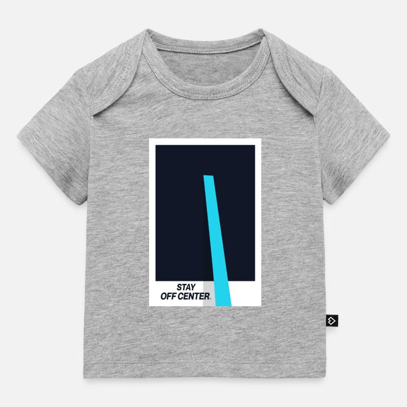 Reste hors du centre. Déclaration de conception moderne - T-shirt Premium bébé bio - gris chiné