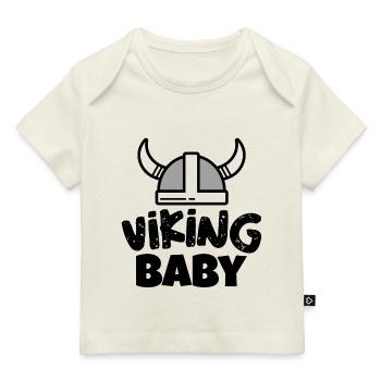 Vikinger Baby Baby Dänemark Baby Schweden Baby - Baby Premium Organic T-Shirt - Naturweiß - Vorne