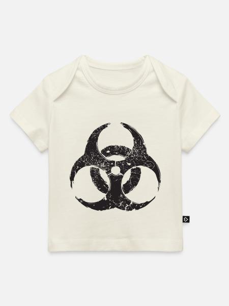 Biohazard - Grunge Texture - Baby Premium Organic T-Shirt - Naturweiß