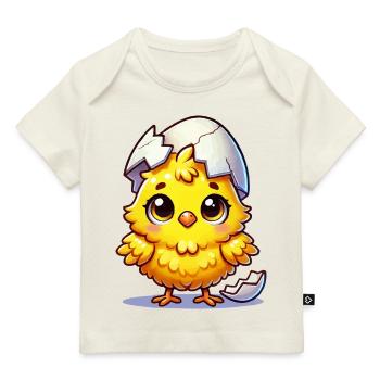 kuecken comic - Baby Premium Organic T-Shirt - Naturweiß - Vorne