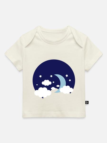 Mond - Baby Premium Organic T-Shirt - Naturweiß