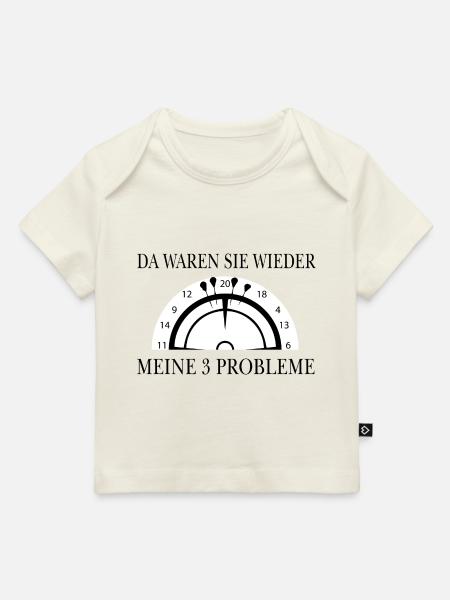 Darts Dart - Baby Premium Organic T-Shirt - Naturweiß