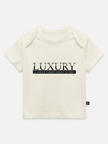 LUXURY GLAMOUR - Baby Premium Organic T-Shirt - Naturweiß