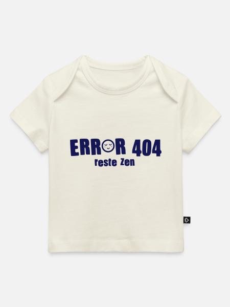 FEHLER 404 bleibt zen - Computerfehler - Baby Premium Organic T-Shirt - Naturweiß