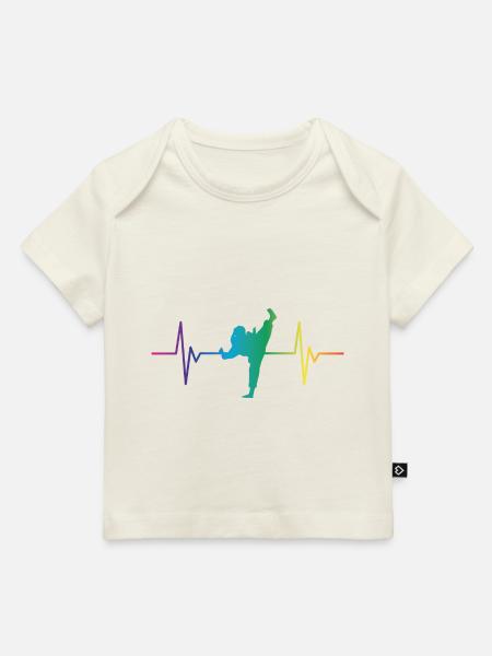 Karate Mädchen - Baby Premium Organic T-Shirt - Naturweiß