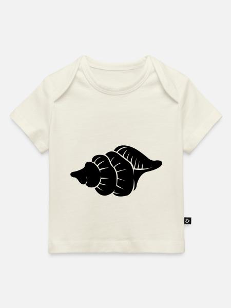 muschel - Baby Premium Organic T-Shirt - Naturweiß