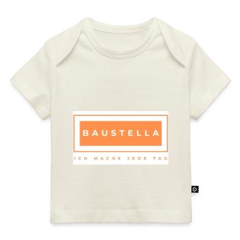 Baustelle - Baustelle - Bauarbeiter - Baby Premium Organic T-Shirt - Naturweiß - Vorne