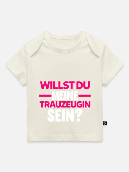 Willst du meine Trauzeugin sein? - Baby Premium Organic T-Shirt - Naturweiß