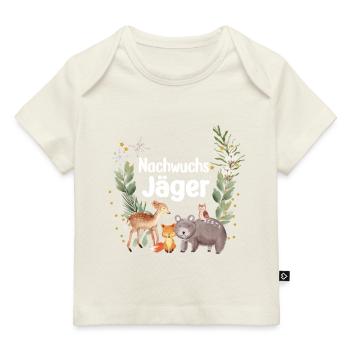 Nachwuchs Jäger Nachwuchsjäger Jagd Papa Jägerin - Baby Premium Organic T-Shirt - Naturweiß - Vorne
