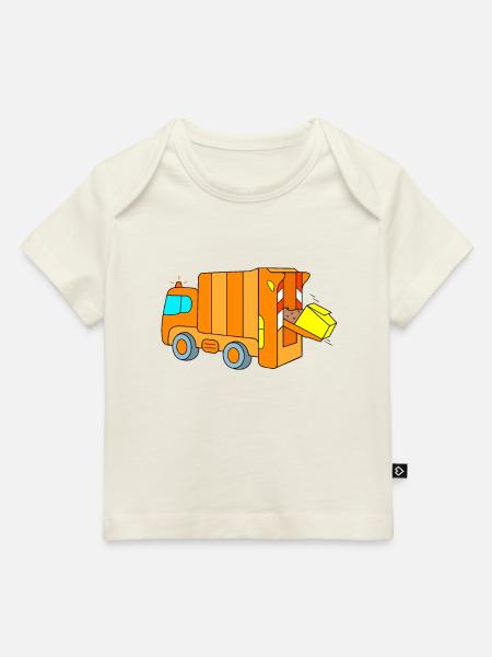 Müllabfuhr - Baby Premium Organic T-Shirt - Naturweiß