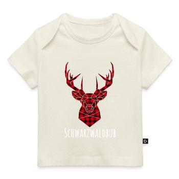 Schwarzwaldbub lustiger Spruch Design Hirsch - Baby Premium Organic T-Shirt - Naturweiß - Vorne