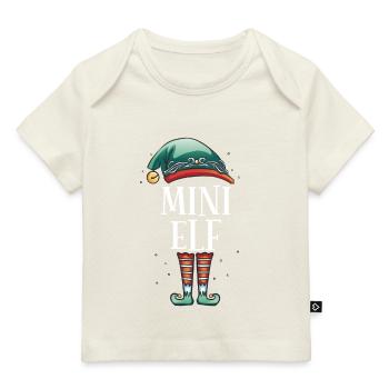 Weihnachten Partnerkostüm Kleiner Elf Elfe Elfen - Baby Premium Organic T-Shirt - Naturweiß - Vorne