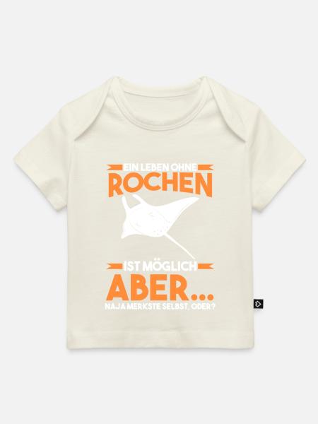 Rochen Mantarochen - Baby Premium Organic T-Shirt - Naturweiß