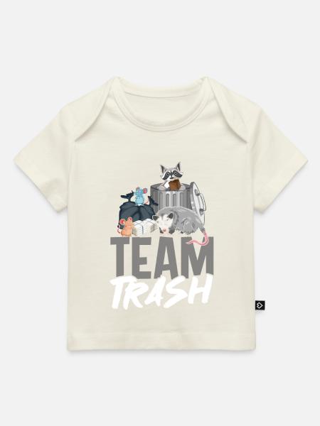 Team Trash - Baby Premium Organic T-Shirt - Naturweiß