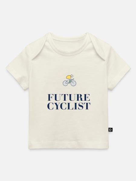 FUTURE CYCLIST VELO - Baby Premium Organic T-Shirt - Naturweiß