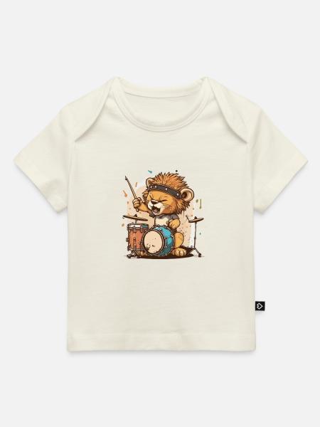 Rhythmus des Löwen - Baby Premium Organic T-Shirt - Naturweiß