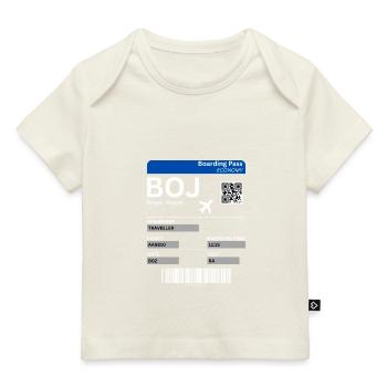 Burgas Boarding Pass Bulgarien Urlaub - Baby Premium Organic T-Shirt - Naturweiß - Vorne