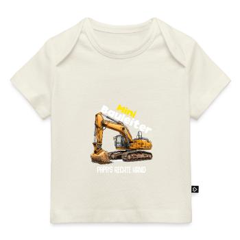 Bauleiter Bauherr Bagger Kinder Lustig - Baby Premium Organic T-Shirt - Naturweiß - Vorne
