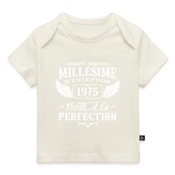 Jahrgang 1975 - Baby Premium Organic T-Shirt - Naturweiß - Vorne