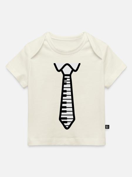Krawatte - Baby Premium Organic T-Shirt - Naturweiß