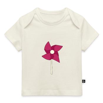 Windrad Windräder - Baby Premium Organic T-Shirt - Naturweiß - Vorne