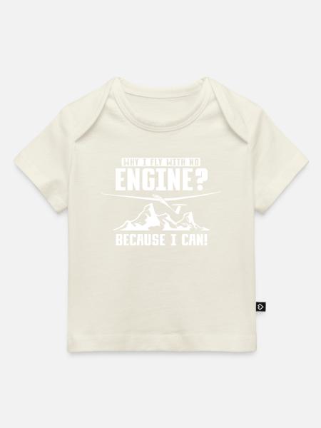 Gleiter, Gleitflieger, segelflieger, segelflug - Baby Premium Organic T-Shirt - Naturweiß