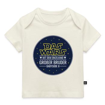 Das wars Einzelkind Babysode 2 Großer Bruder 2026 - Baby Premium Organic T-Shirt - Naturweiß - Vorne