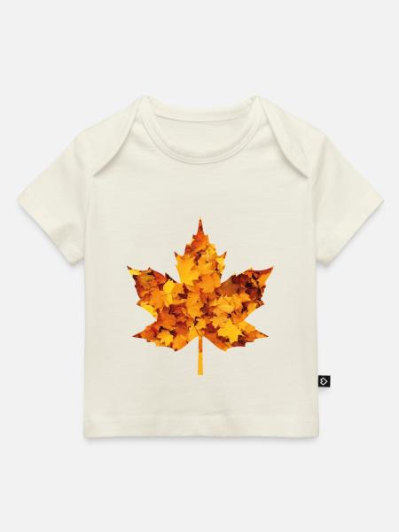 Ahornblatt - Baby Premium Organic T-Shirt - Naturweiß
