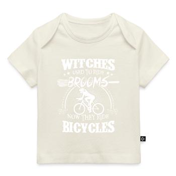 Rennrad Spruch Hexen Fahrräder Fahrrad - Baby Premium Organic T-Shirt - Naturweiß - Vorne