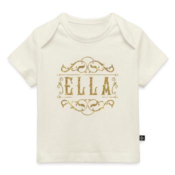 Ella gold - Baby Premium Organic T-Shirt - Naturweiß - Vorne