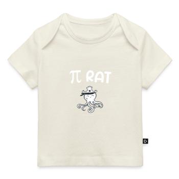 Pirat Pi rat Mathematik Mathe - Baby Premium Organic T-Shirt - Naturweiß - Vorne