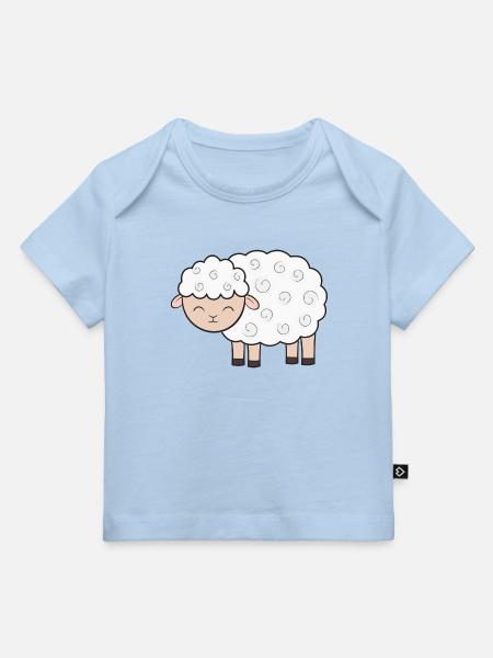 Schaf Schafe - Baby Premium Organic T-Shirt - Hellblau