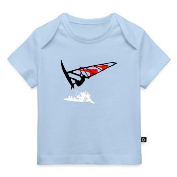 Windsurfing - Baby Premium Organic T-Shirt - Hellblau - Vorne