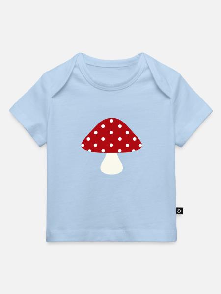 Glückspilz - Baby Premium Organic T-Shirt - Hellblau