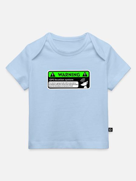 GPS-Tracker - Baby Premium Organic T-Shirt - Hellblau