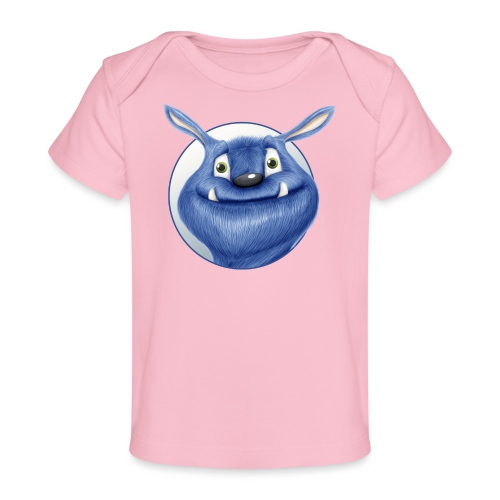 blaues Monster - Baby Bio-T-Shirt