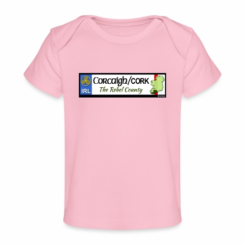 CO. CORK, IRELAND: licence plate tag style decal - Organic Baby T-Shirt