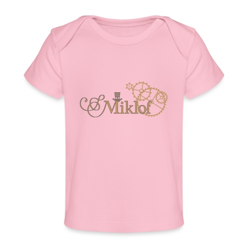 miklof logo gold outlined 3000px - Organic Baby T-Shirt