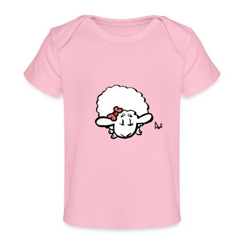 Baby Lamb (rosa) - Maglietta ecologica per neonato
