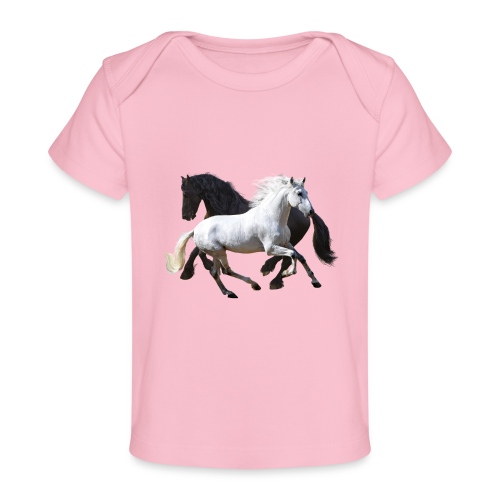 Pferde - Baby Bio-T-Shirt