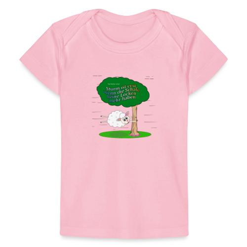 Schaf mit Locken - Baby Bio-T-Shirt