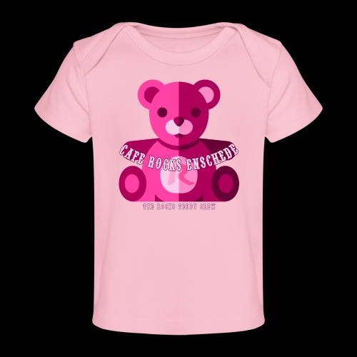 Rocks Teddy Bear - Pink - Baby bio-T-shirt