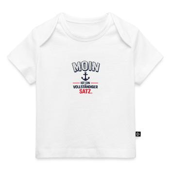 Moin - ist ein vollständiger Satz - Baby Premium Organic T-Shirt - Hellrosa - Vorne