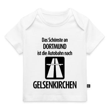 Autobahn nach Gelsenkirchen - Anti Dortmund - Baby Premium Organic T-Shirt - Hellrosa - Vorne