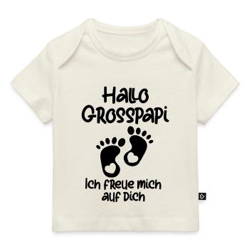 Befördert zum Grosspapi Schweiz Hallo Opa Schweiz - Baby Premium Organic T-Shirt - Hellrosa - Vorne
